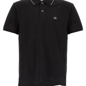 Logo patch polo shirt