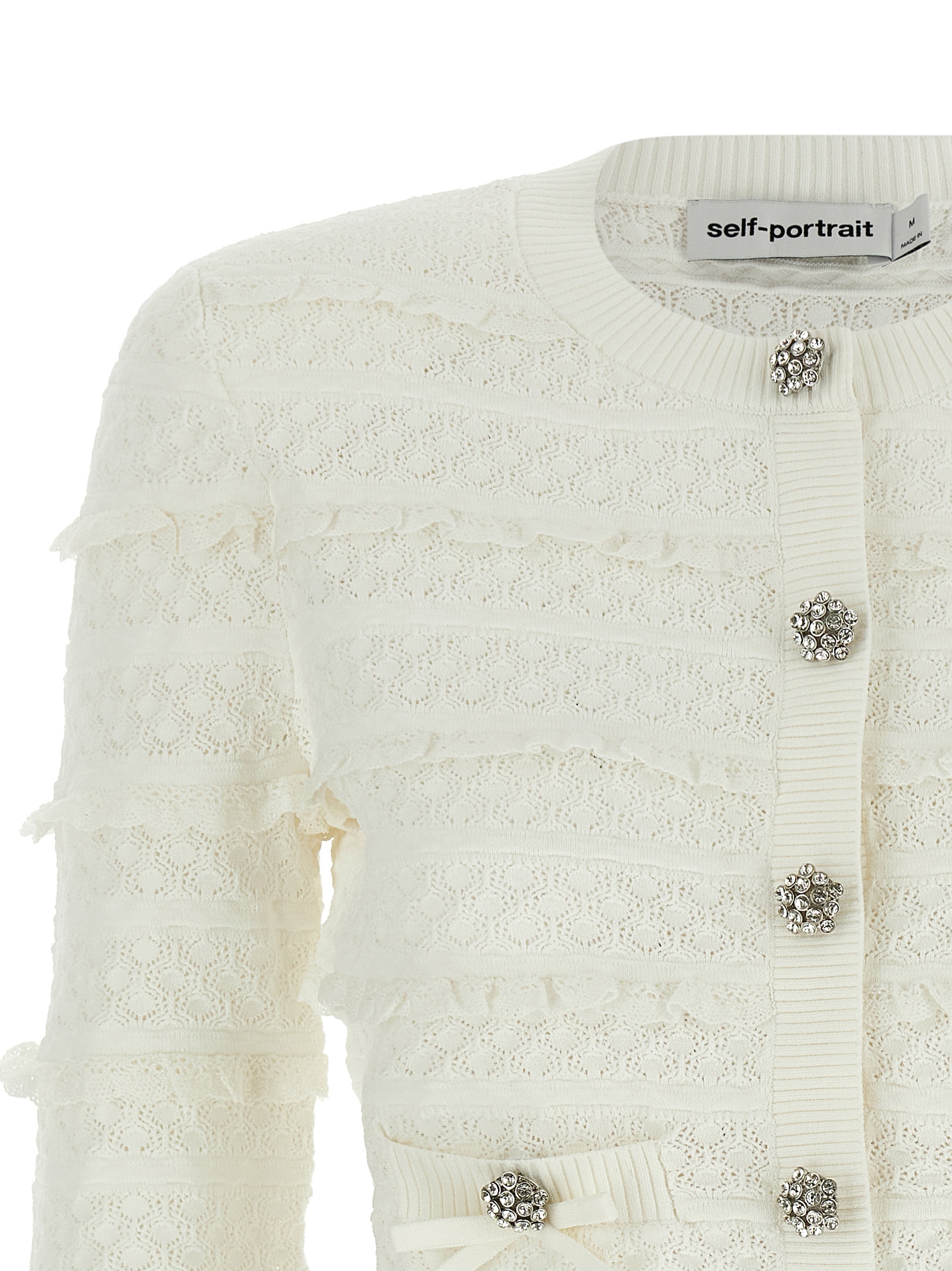 'Pointelle Diamante' cardigan - immagine 3