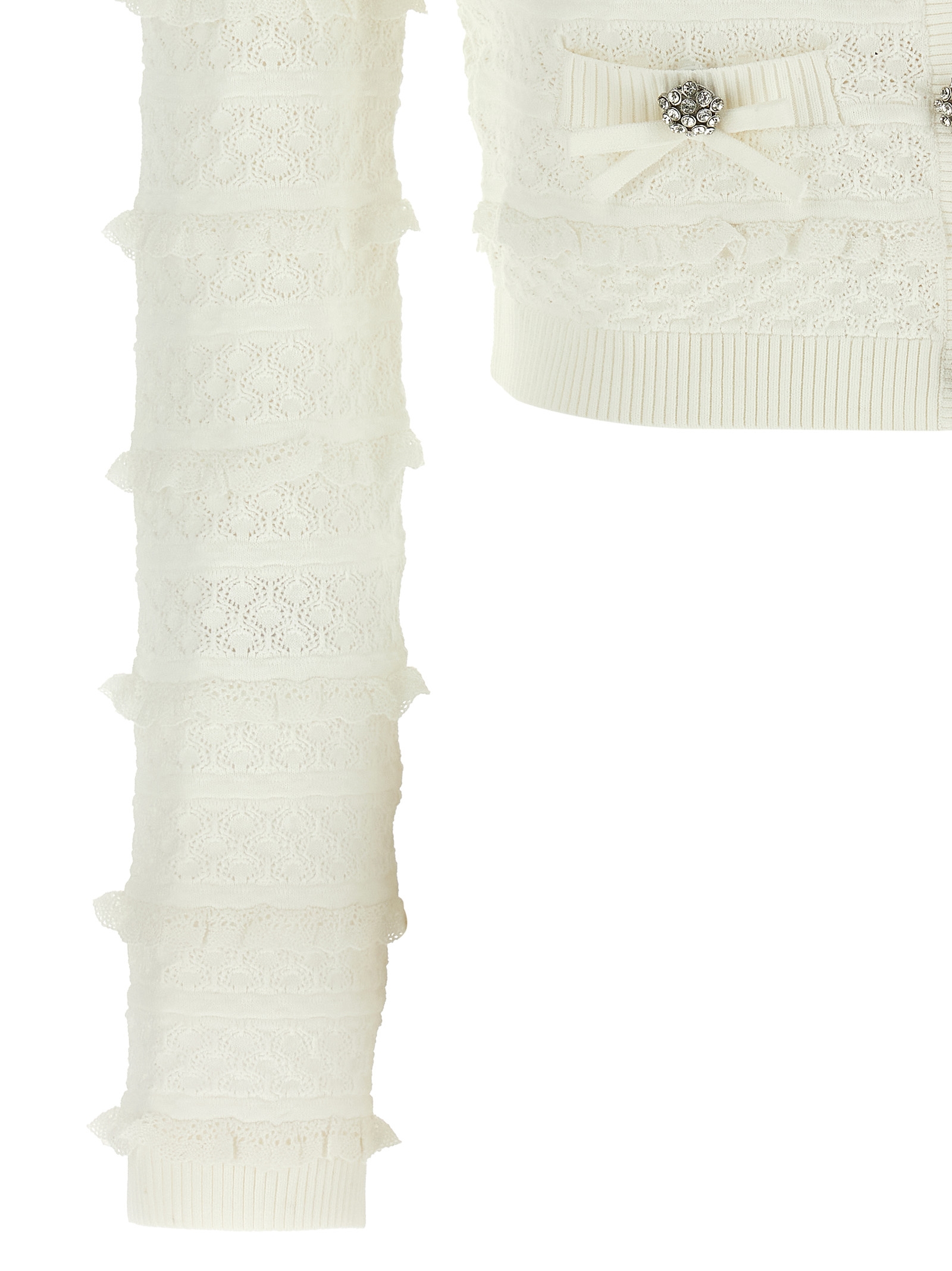 'Pointelle Diamante' cardigan - immagine 4